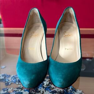 Christian Louboutin Teal Women's Shoes